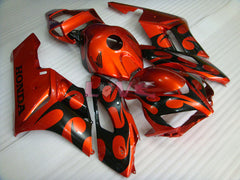 Flame - Orange Black Fairings and Bodywork For 2004-2005 CBR1000RR #LF7338