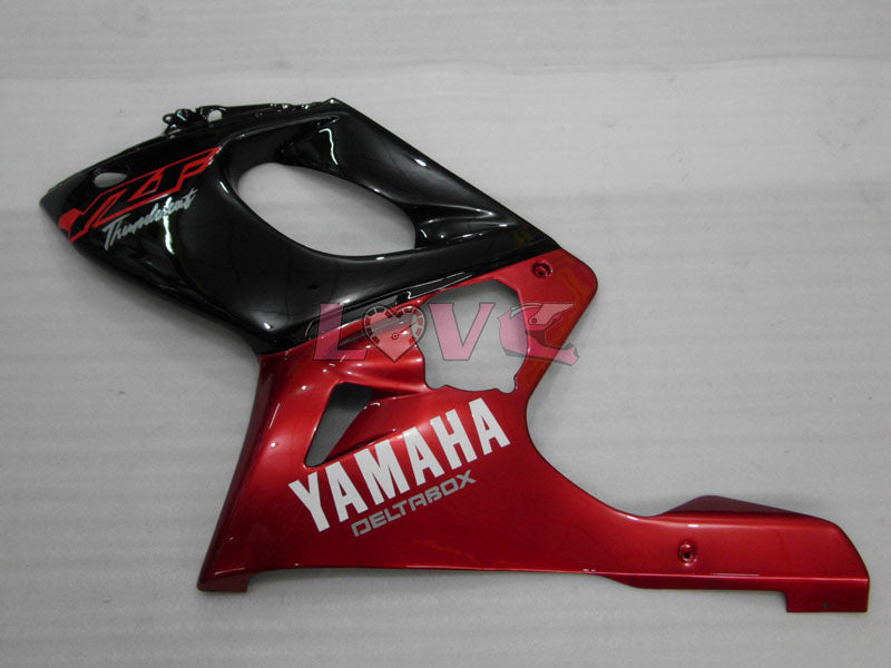 No sticker / decal Factory Style - Red wine Black Fairings and Bodywork For 1997-2007 YZF600R #LF7936