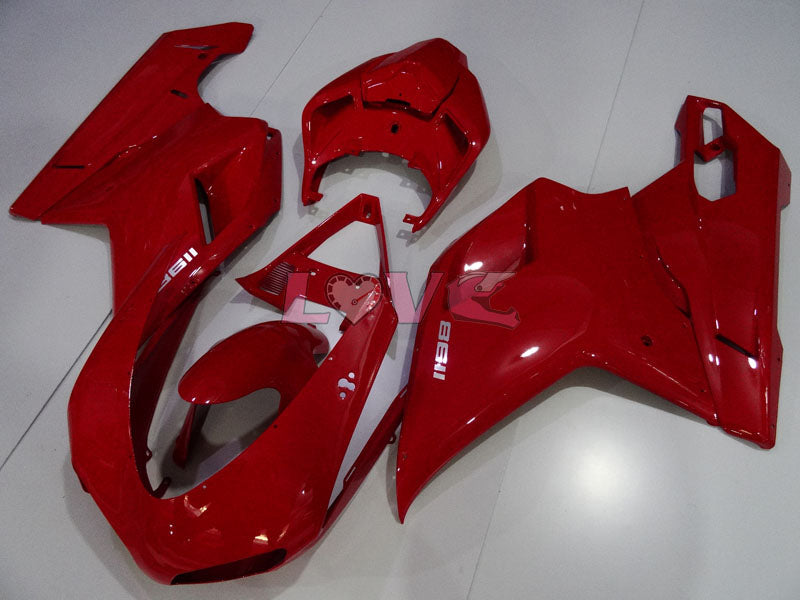 Factory Style - Red Fairings and Bodywork For 2009-2011 1198 #LF3103