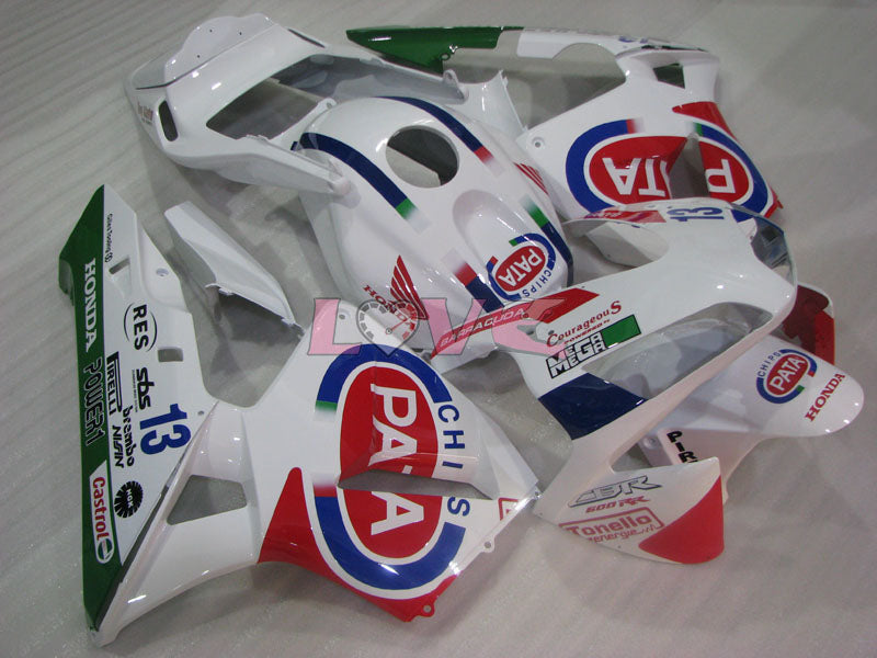 PATA - Red White Fairings and Bodywork For 2003-2004 CBR600RR #LF4457
