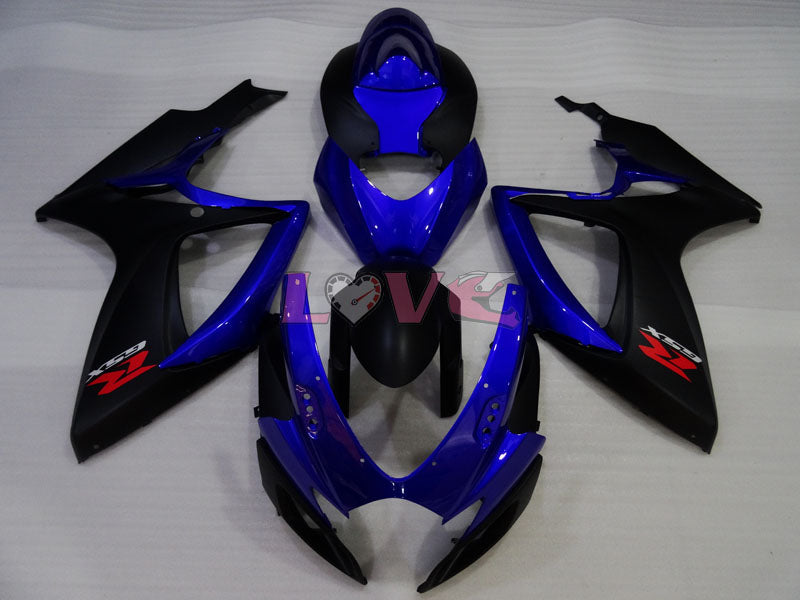 Factory Style - Blue Black Fairings and Bodywork For 2006-2007 GSX-R600 #LF4038