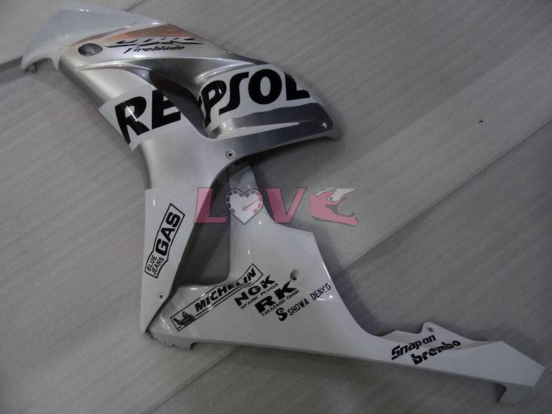 Repsol - White Silver Fairings and Bodywork For 2006-2007 CBR1000RR #LF4355