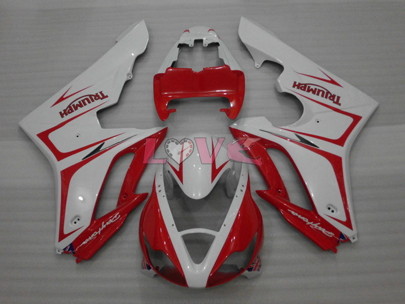 Factory Style - Red White Fairings and Bodywork For 2006-2008 Daytona 675 #LF4805