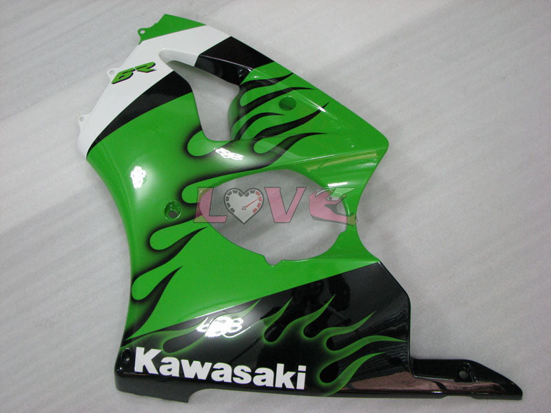 Factory Style - Green Black Fairings and Bodywork For 2000-2002 NINJA ZX-6R #LF3336