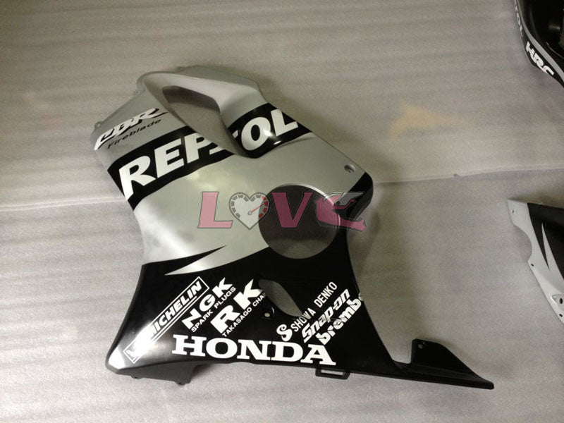 Factory Style Customize - Black Silver Fairings and Bodywork For 2001-2003 CBR600F4i #LF4499