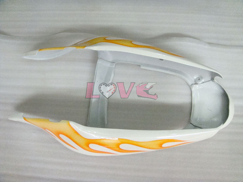 Flame - Orange White Fairings and Bodywork For 2000-2002 NINJA ZX-6R #LF3329