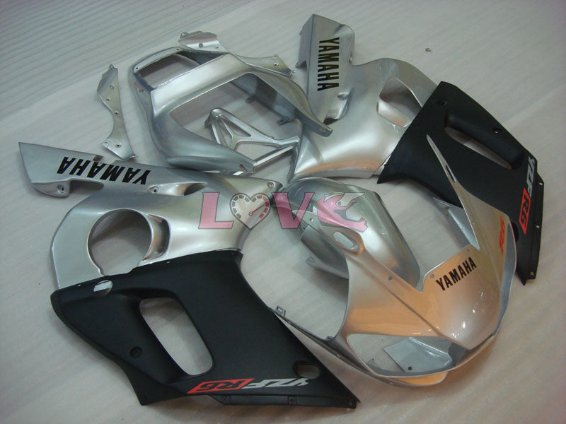 Factory Style - Black Silver Matte Fairings and Bodywork For 1998-2002 YZF-R6 #LF3340