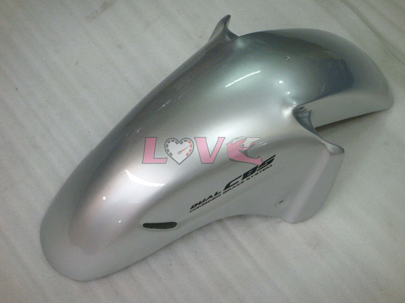 Flame - Black Silver Fairings and Bodywork For 1996-2007 CBR1100XX #LF5134