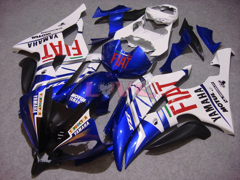 FIAT - Blue White Fairings and Bodywork For 2008-2016 YZF-R6 #LF6873
