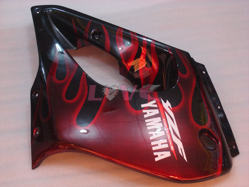 Flame - Red Black Fairings and Bodywork For 1997-2007 YZF1000R #LF7917