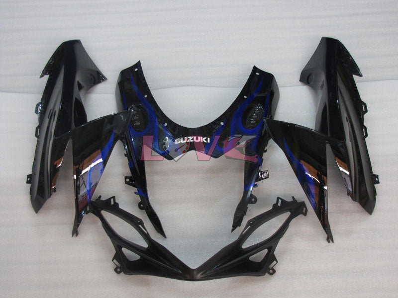 Flame - Blue Black Fairings and Bodywork For 2011-2026 GSX-R600 #LF4745