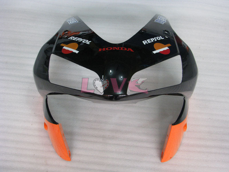 Repsol - Orange Black Fairings and Bodywork For 2003-2004 CBR600RR #LF4447