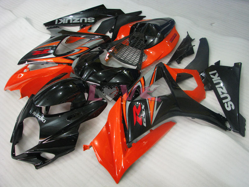 Factory Style - Orange Black Fairings and Bodywork For 2007-2008 GSX-R1000 #LF3824