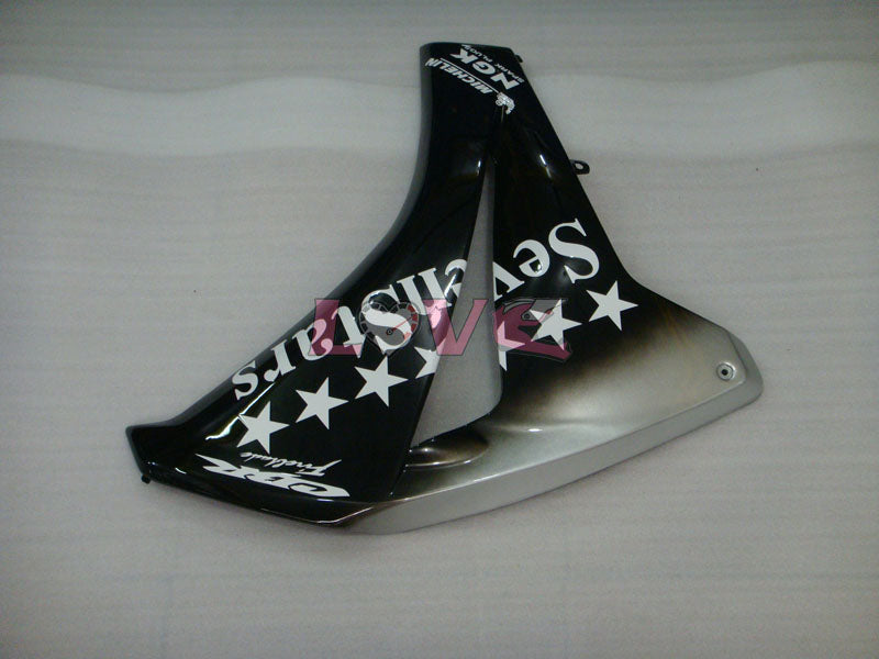 SevenStars - Black Silver Fairings and Bodywork For 2008-2011 CBR1000RR #LF7103