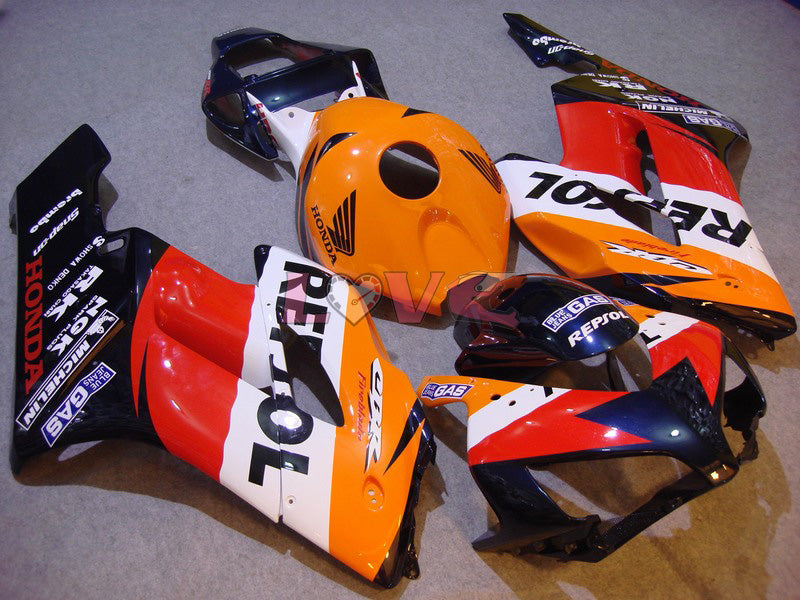 Repsol - Orange Black Fairings and Bodywork For 2004-2005 CBR1000RR #LF7295