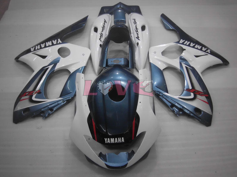 Factory Style - White Grey Fairings and Bodywork For 1997-2007 YZF600R #LF7945