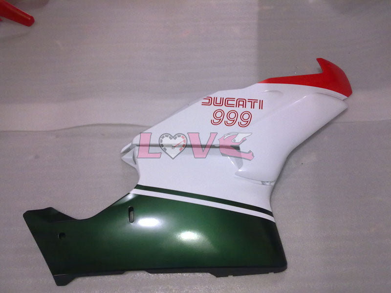 Factory Style - ArmyGreen Red White Fairings and Bodywork For 2003-2004 999 #LF3222