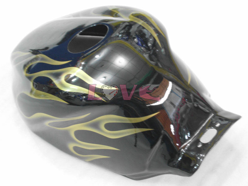 Flame - Yellow Black Fairings and Bodywork For 1997-2007 YZF600R #LF7932