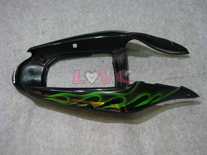 Flame - Green Black Fairings and Bodywork For 2000-2002 NINJA ZX-6R #LF3334