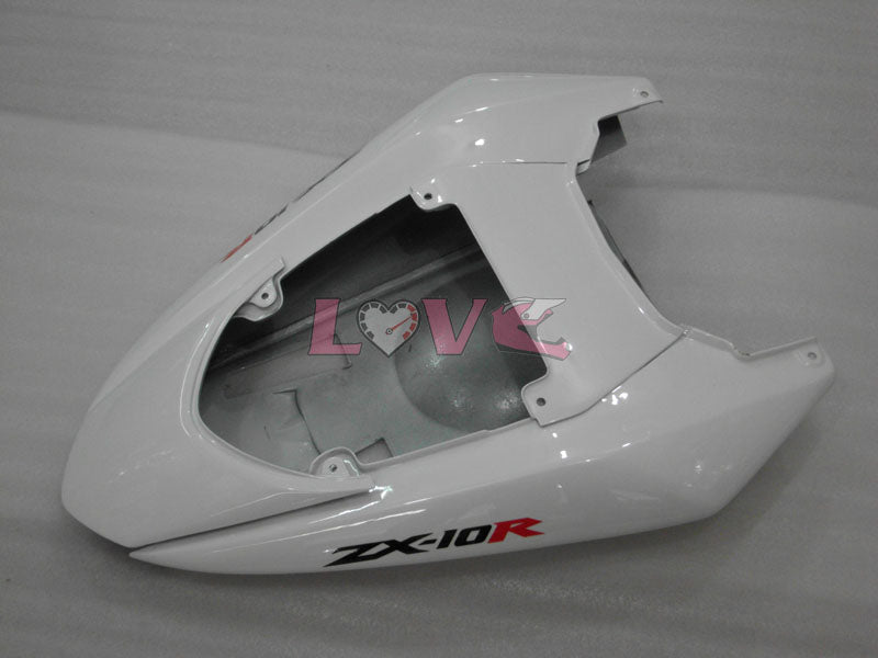 Factory Style - White Black Fairings and Bodywork For 2004-2005 NINJA ZX-10R #LF6335