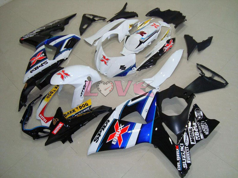Dark Dog - White Black Fairings and Bodywork For 2009-2016 GSX-R1000 #LF5080