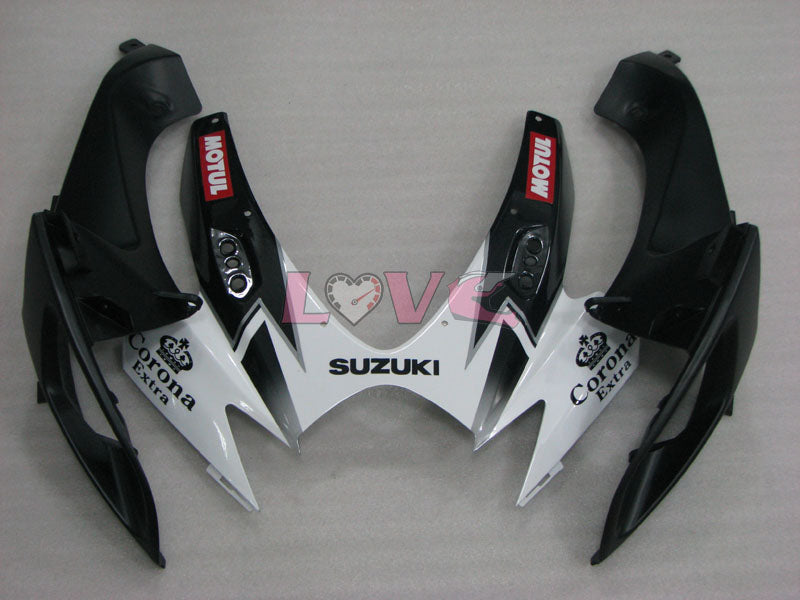 Corona MOTUL - White Black Fairings and Bodywork For 2006-2007 GSX-R600 #LF6405