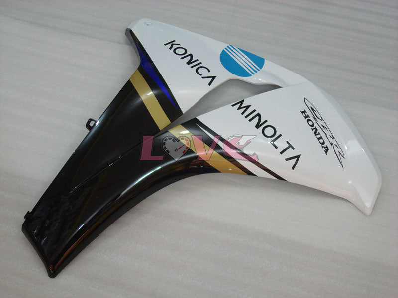 Konica Minolta - White Black Fairings and Bodywork For 2008-2011 CBR1000RR #LF7137