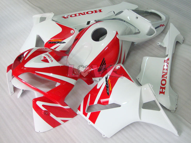 Factory Style - Red White Fairings and Bodywork For 2005-2006 CBR600RR #LF7514