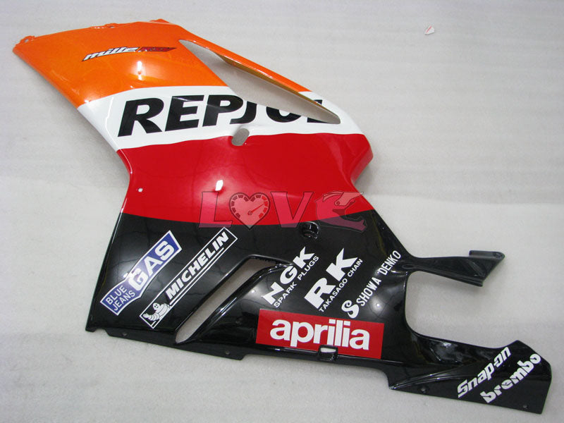 PEPSI - Red Orange Black Fairings and Bodywork For 2004-2009 RSV 1000 R #LF3066