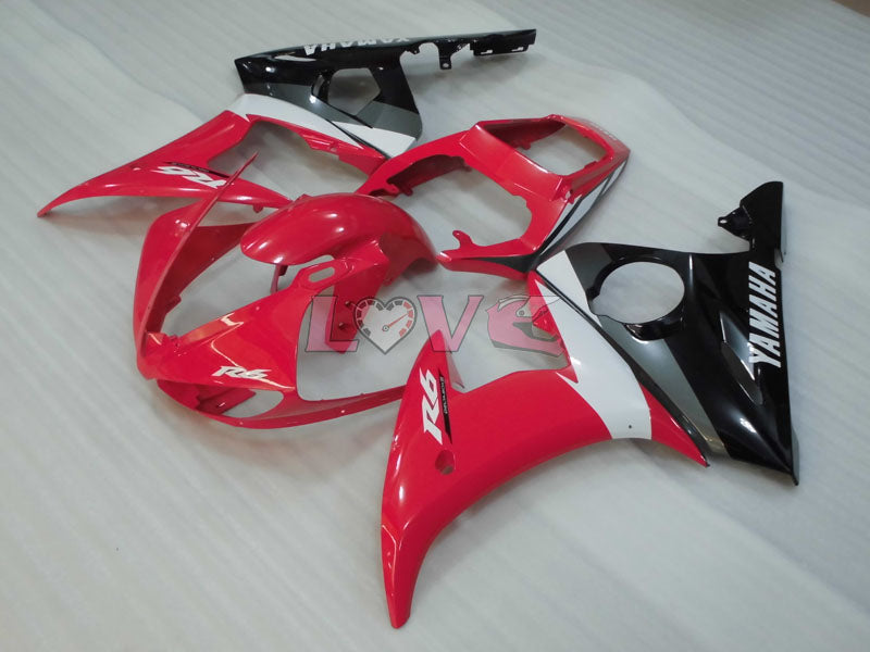 Factory Style - Red Black Fairings and Bodywork For 2003-2004 YZF-R6 #LF3542