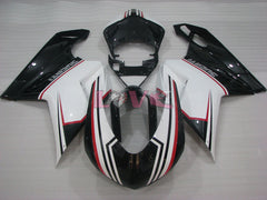 Factory Style - White Black Fairings and Bodywork For 2007-2009 1098 #LF3123