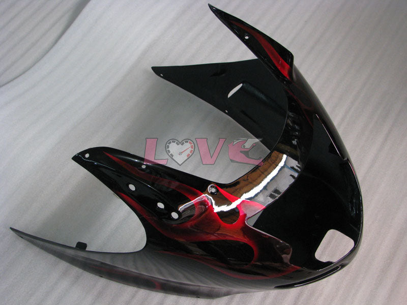 Flame - Red Black Fairings and Bodywork For 1996-2007 CBR1100XX #LF5135