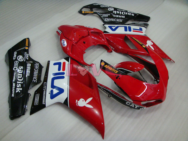 FILA - Red Black Fairings and Bodywork For 2009-2011 1198 #LF5531