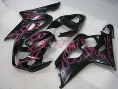 Flame - Black Pink Fairings and Bodywork For 2004-2005 GSX-R750 #LF6584