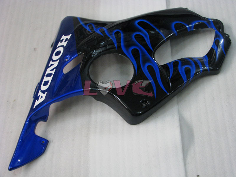 Flame - Blue Black Fairings and Bodywork For 2001-2003 CBR600F4i #LF7671