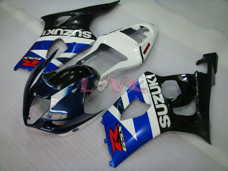 Factory Style - White Black Fairings and Bodywork For 2003-2004 GSX-R1000 #LF5983