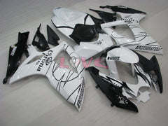 Corona - White Black Fairings and Bodywork For 2006-2007 GSX-R600 #LF6398