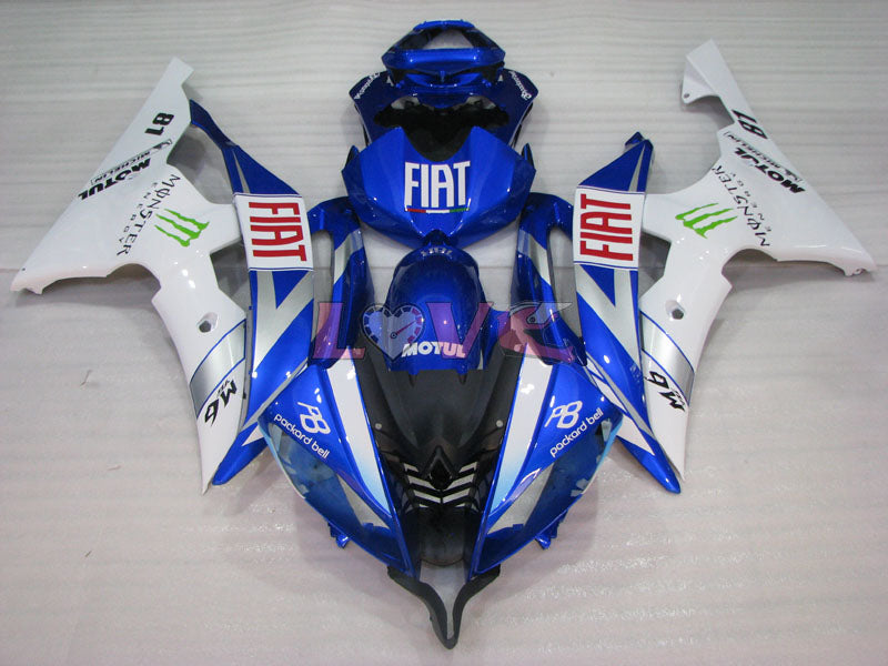 Monster - Blue White Fairings and Bodywork For 2008-2016 YZF-R6 #LF3433