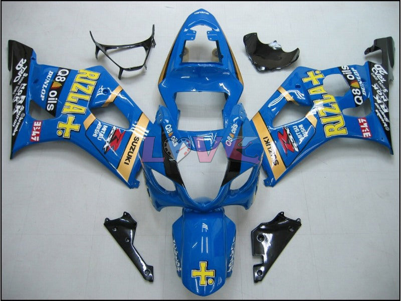 Rizla+ - Blue Black Fairings and Bodywork For 2003-2004 GSX-R1000 #LF5937