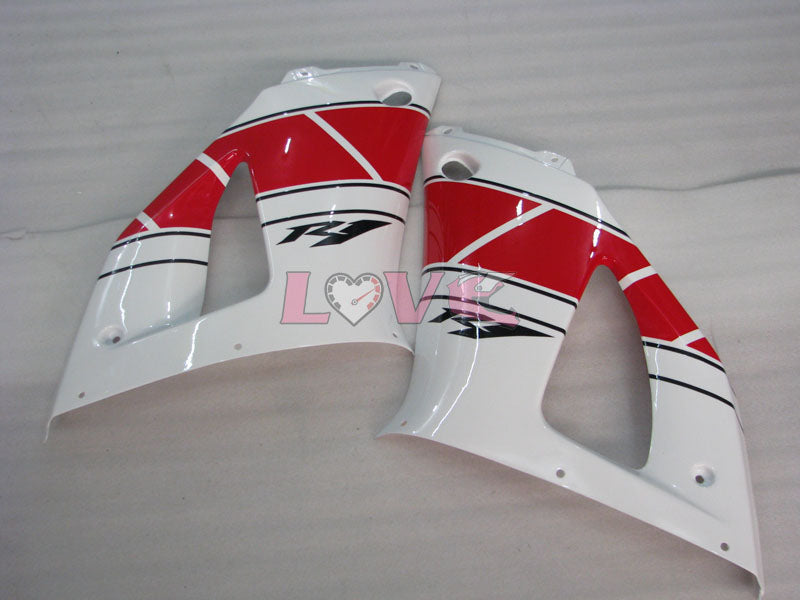 Factory Style - Red White Black Fairings and Bodywork For 1998-1999 YZF-R1 #LF3581