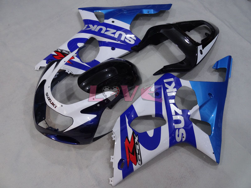 Factory Style - Blue Black Fairings and Bodywork For 2000-2002 GSX-R1000 #LF4227