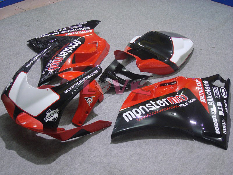 Sterilgarda - White Black Fairings and Bodywork For 1999-2002 996 #LF5635