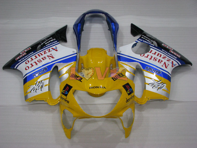 Nastro Azzurro - Yellow White Black Fairings and Bodywork For 1999-2000 CBR600F4 #LF4517