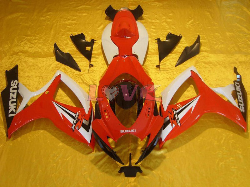 Factory Style - Red White Fairings and Bodywork For 2006-2007 GSX-R600 #LF6293