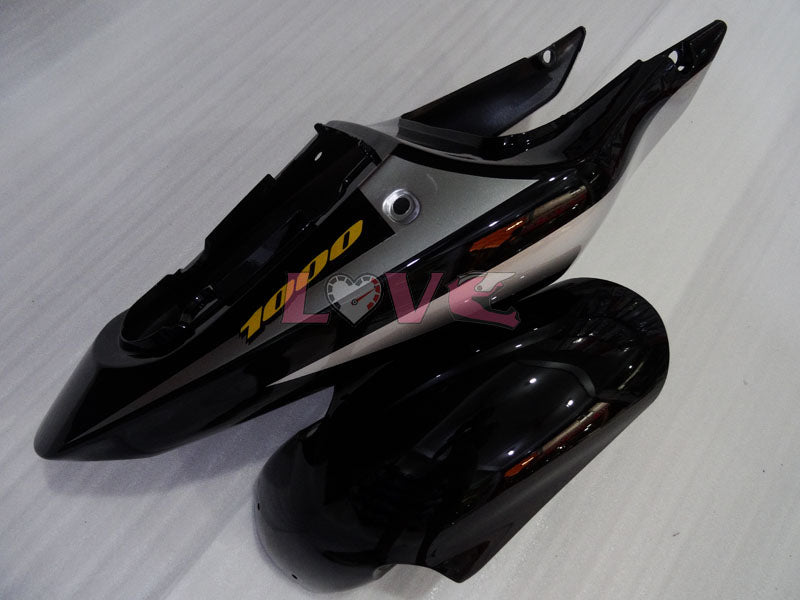Factory Style - Black Silver Fairings and Bodywork For 2000-2002 GSX-R1000 #LF4147