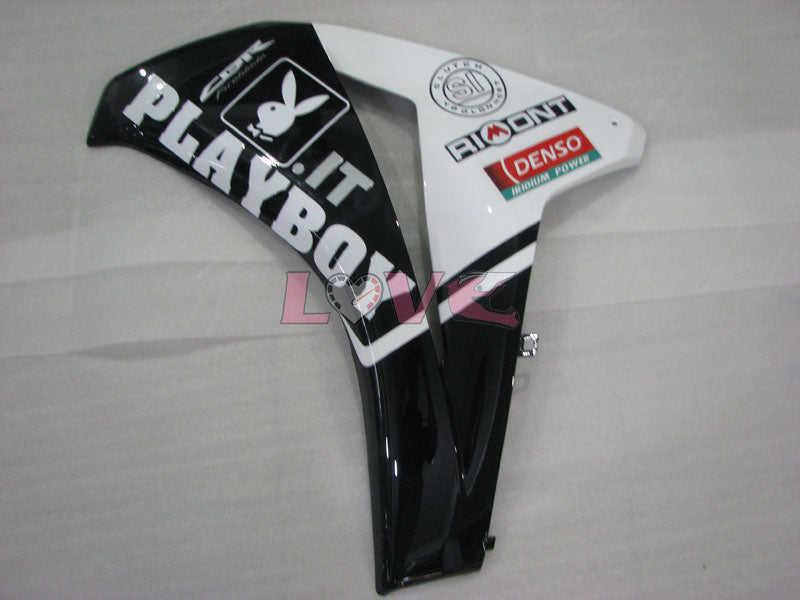 PlayBoy - White Black Fairings and Bodywork For 2008-2011 CBR1000RR #LF4325