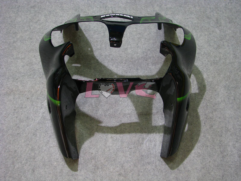 Flame - Green Black Fairings and Bodywork For 2000-2002 NINJA ZX-6R #LF3334