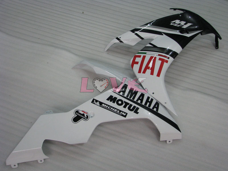 FIAT - White Black Fairings and Bodywork For 2004-2006 YZF-R1 #LF3712