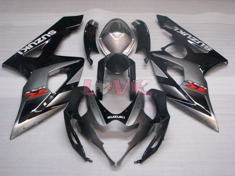 Factory Style - Black Silver Fairings and Bodywork For 2005-2006 GSX-R1000 #LF3841