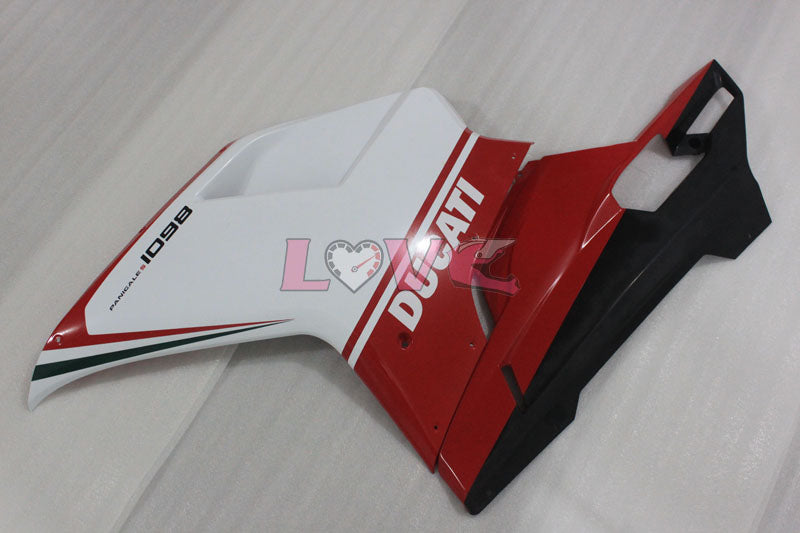 Factory Style - Red White Fairings and Bodywork For 2007-2009 1098 #LF3131